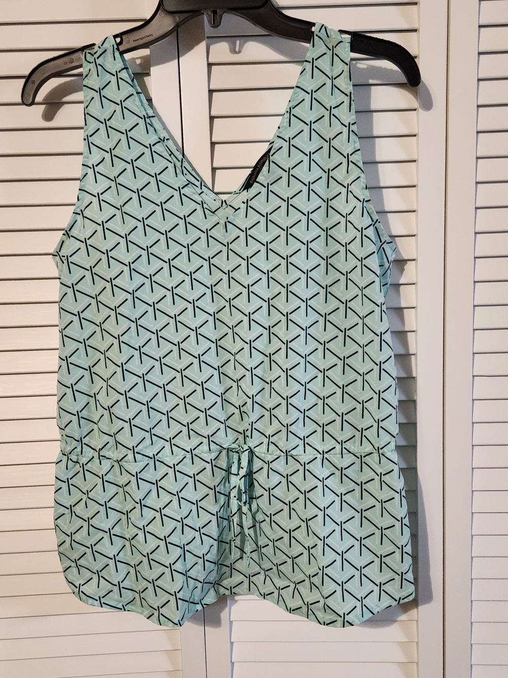 Banana Republic Mint Green Geometric Tank Top